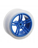 10Pcs Blue Rubber Wheels + 3-6v TT Motors DIY Kit For Arduino Smart Chassis Car Accessories