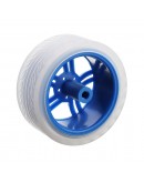 10Pcs Blue Rubber Wheels + 3-6v TT Motors DIY Kit For Arduino Smart Chassis Car Accessories