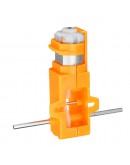 10pcs 1:28 Orange Hexagonal Axis 130 Motor Gearbox for DIY Chassis Car Model