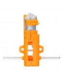 10pcs 1:28 Orange Hexagonal Axis 130 Motor Gearbox for DIY Chassis Car Model