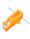 10pcs 1:28 Orange Hexagonal Axis 130 Motor Gearbox for DIY Chassis Car Model