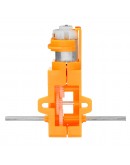 10pcs 1:28 Orange Hexagonal Axis 130 Motor Gearbox for DIY Chassis Car Model