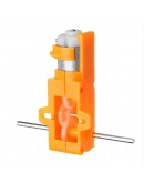 10pcs 1:28 Orange Hexagonal Axis 130 Motor Gearbox for DIY Chassis Car Model