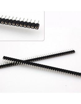 10pcs 40 Pin Single Row 2.54mm Round Female Header Pin