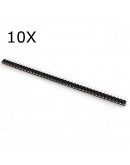 10pcs 40 Pin Single Row 2.54mm Round Female Header Pin