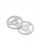 2Pcs Silver Plastic Track + Driving Wheels + Bearing Wheels Set Accessory For Robot Car Chassis