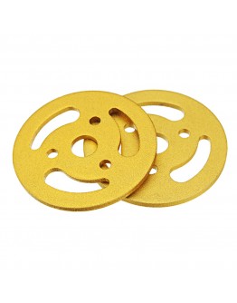 2Pcs Golden Driving Wheels + Bearing Wheels + Plastic Track Set Accessory For Robot Car Chassis