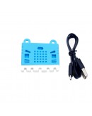 2Pcs Blue Color Cute Pattern Silicone Protective Case for Micro:bit Expansion Board DIY Part