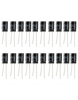 60pcs 1000uF 25V Radial Electrolytic Capacitor 10 x 17mm 105&deg;C