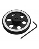 4Pcs 65mm 6mm Hole Diameter Metal Wheels for Smart Robot Chassis Car