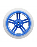 5Pcs Blue Color Rubber Wheels + 3-6v TT Motor DIY Kit For Arduino Smart Chassis Car Accessories