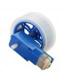 5Pcs Blue Color Rubber Wheels + 3-6v TT Motor DIY Kit For Arduino Smart Chassis Car Accessories