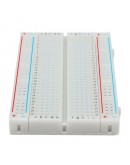 5pcs 8.5 x 5.5cm White 400 Holes Solderless Breadboard For Arduino