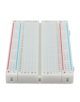 5pcs 8.5 x 5.5cm White 400 Holes Solderless Breadboard For Arduino