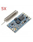 5Pcs Geekcreit&reg; HC-12 433 SI4463 Wireless Serial Module Remote 1000M With Antenna