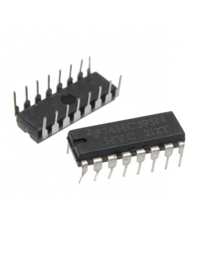 125pcs SN74HC595N 74HC595 74HC595N HC595 DIP-16 8 Bit Shift Register IC