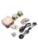 Geekcreit&reg; DIY Transparent Mini Amplifier Speaker Kit 65x65x70mm 3W Per Channel