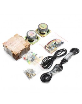 Geekcreit&reg; DIY Transparent Mini Amplifier Speaker Kit 65x65x70mm 3W Per Channel