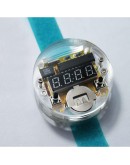 DIY LED Digital Watch Electronic Clock Kit With Transparent Cover