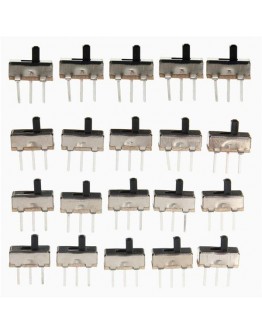 20pcs SS12D00G3 2 Position SPDT 1P2T 3 Pin PCB Panel Mini Vertical Slide Switch