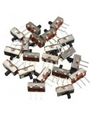 20pcs SS12D00G3 2 Position SPDT 1P2T 3 Pin PCB Panel Mini Vertical Slide Switch