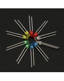 200Pcs 3MM LED Light Assorted Kit Red Green Blue Yellow White DIY LEDs Set