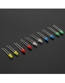 200Pcs 3MM LED Light Assorted Kit Red Green Blue Yellow White DIY LEDs Set