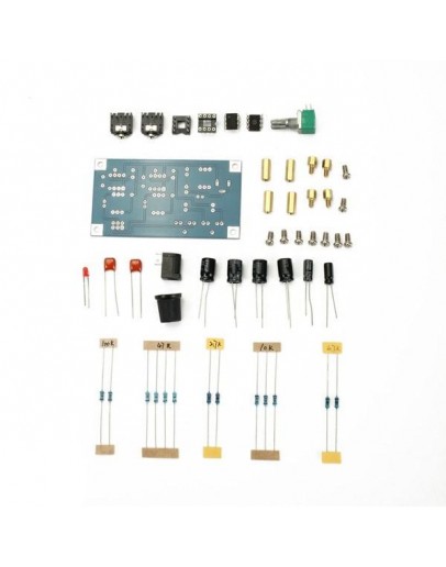 DIY HIFI Headphone Amplifier Single Power Supply PCB AMP Kit With Transparent Housing