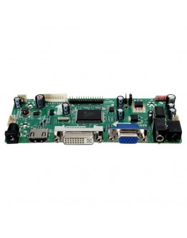 LCD Controller Board 40P 8-bit HD DVI VGA Audio PC Module Kit For B156XW02 15.6 Inch Display