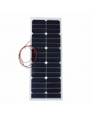 SS-30W12V 730x280x2.5mm 12V 30W Solar Panel Photovoltaic Semi Flexible For Camper Boat Cabin