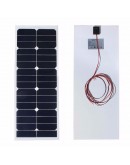 SS-30W12V 730x280x2.5mm 12V 30W Solar Panel Photovoltaic Semi Flexible For Camper Boat Cabin