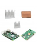 5 In 1 Raspberry Pi 3 Model B + Lithium Battery Board + V35 Acrylic Box + Pi Fan + Heat Sink Kit