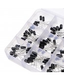 215pcs 15 Values 0.1uF-330uF Mix Electrolytic Capacitor Kit With Storage Box