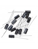 215pcs 15 Values 0.1uF-330uF Mix Electrolytic Capacitor Kit With Storage Box