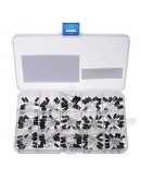 215pcs 15 Values 0.1uF-330uF Mix Electrolytic Capacitor Kit With Storage Box