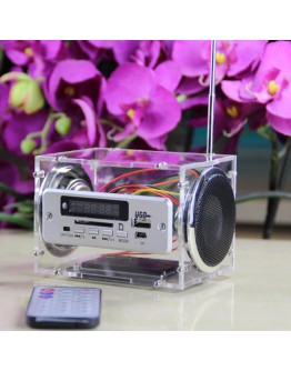 DIY 2x3W Multi-function Bluetooth Wireless Small Power Amplifier Speaker Kit With MP3 AUX Radio Function