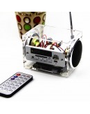 DIY 2x3W Multi-function Bluetooth Wireless Small Power Amplifier Speaker Kit With MP3 AUX Radio Function