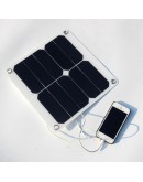 10W 5V Sun Power Waterproof Solar Panel With USB Ports For Outdooors Home Cooling Ventilation