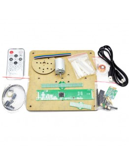 Geekcreit&reg; DIY Biaxial 3D Rotating LED Kit POV Creative Soldering Training Kit