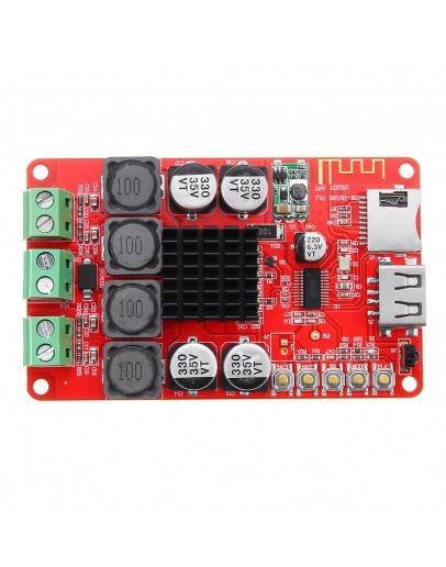 SANWU&reg; HF183 TPA3116 2X50W Digital Wireless Bluetooth Receiver Module Amplifier Board U Disk TF Card Decoder Dual Channel With Remote Control