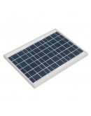 Silver/Black 10W 18V Polycrystalline Silicon Solar Panel With Junction Box For Car Batteries/RV/Boat