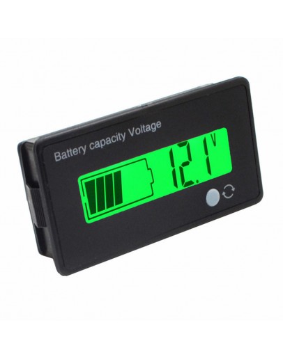 12V/24V/36V/48V 8-70V LCD Acid Lead Lithium Battery Capacity Indicator Digital Voltmeter