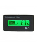 12V/24V/36V/48V 8-70V LCD Acid Lead Lithium Battery Capacity Indicator Digital Voltmeter