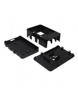 Black Raspberry Pi Case Enclosure Box V4 With Heat Sink For Raspberry Pi 3/2/B+