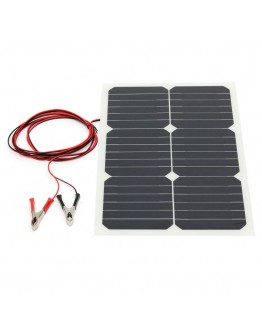 12V 20W 42x28x0.25cm Semi Flexible Sunpower Chip Solar Panel With 3m Rear Wiring