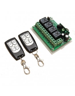 Geekcreit&reg; 315Mhz 12V 4CH Channel Wireless Remote Control Switch Module With 2 Transmitters