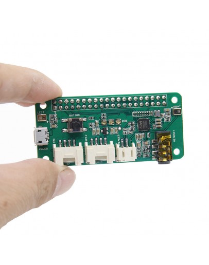 ReSpeaker 2-Mics (2 Microphone) Pi HAT Speaker Expansion Board For Raspberry Pi 3B+/3B/2B/1B+/Zero/Zero W/DIY Smart Speaker